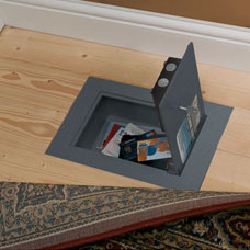 A safe hidden in the floor - a safe hiding place for your home