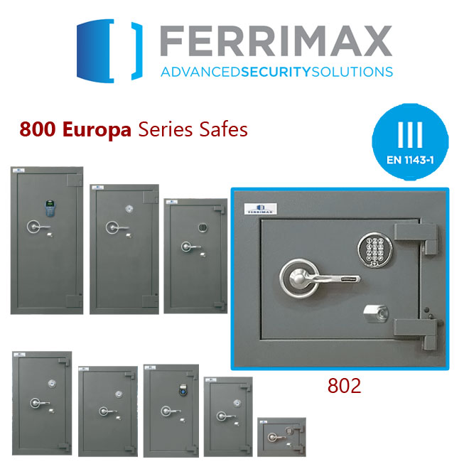 Сейф зламостійкий Ferrimax Europa CF-802 (CF-802 EUROPA N-III CON PRIMOR) фото 1 Сейф зламостійкий Ferrimax Europa CF-802 (CF-802 EUROPA N-III CON PRIMOR) фото 1