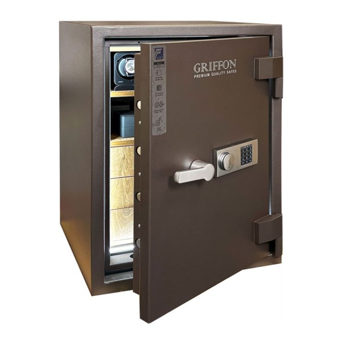 Burglary-resistant safe Griffon CLE III.80.EW COMBI BROWN photo 2 Burglary-resistant safe Griffon CLE III.80.EW COMBI BROWN photo 2