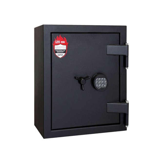 Сейф вогнезломостійкий Griffon F120CL I.63.ET Black фото 1 Сейф вогнезломостійкий Griffon F120CL I.63.ET Black фото 1