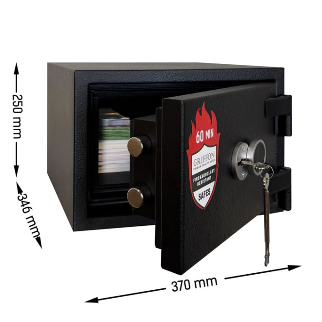 Сейф вогнестійкий Griffon FRS.25.K BLACK фото 2 Сейф вогнестійкий Griffon FRS.25.K BLACK фото 2