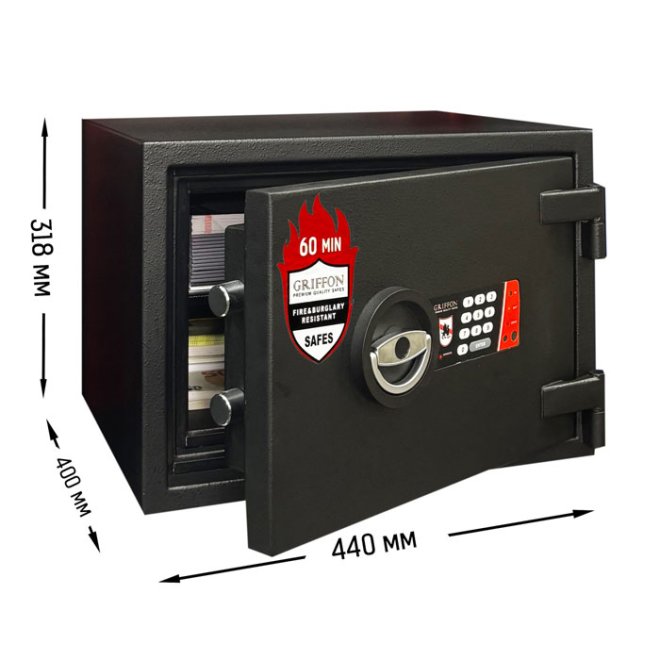 Сейф огнестойкий Griffon FRS.30.E BLACK фото 2