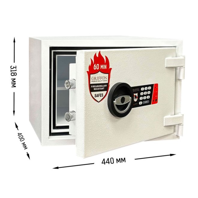 Сейф огнестойкий Griffon FRS.30.E WHITE фото 2