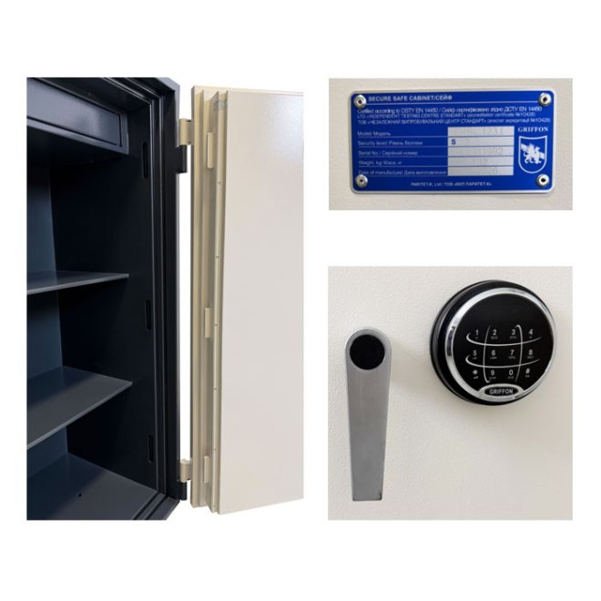 Сейф вогнестійкий Griffon FRSL.123.E фото 4 Сейф вогнестійкий Griffon FRSL.123.E фото 4