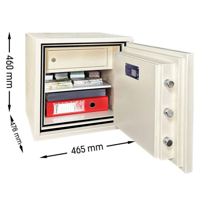 Сейф огнестойкий Griffon FRSL.45.E CREAM фото 2