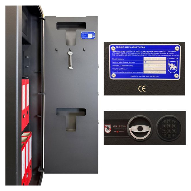 Сейф офісний Griffon M.120.E BLACK фото 4