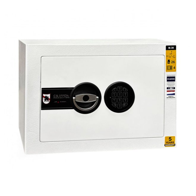 Сейф меблевий Griffon M.30.E WHITE GLOSS фото 1 Сейф меблевий Griffon M.30.E WHITE GLOSS фото 1