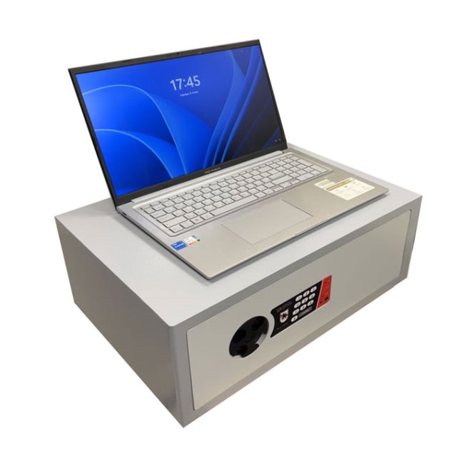 Сейф мебельный для ноутбука Griffon S.20.E GREY Laptop 17''  фото 3 Сейф мебельный для ноутбука Griffon S.20.E GREY Laptop 17''  фото 3