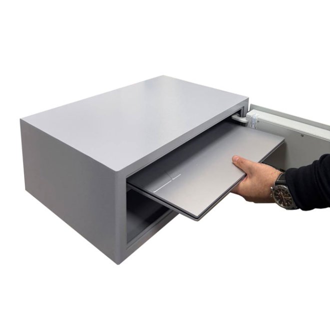 Сейф мебельный для ноутбука Griffon S.20.E GREY Laptop 17''  фото 4 Сейф мебельный для ноутбука Griffon S.20.E GREY Laptop 17''  фото 4