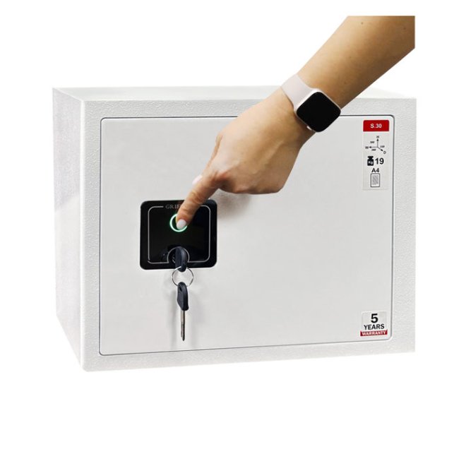 Сейф меблевий Griffon S.30.FP WHITE GLOSS фото 1 Сейф меблевий Griffon S.30.FP WHITE GLOSS фото 1