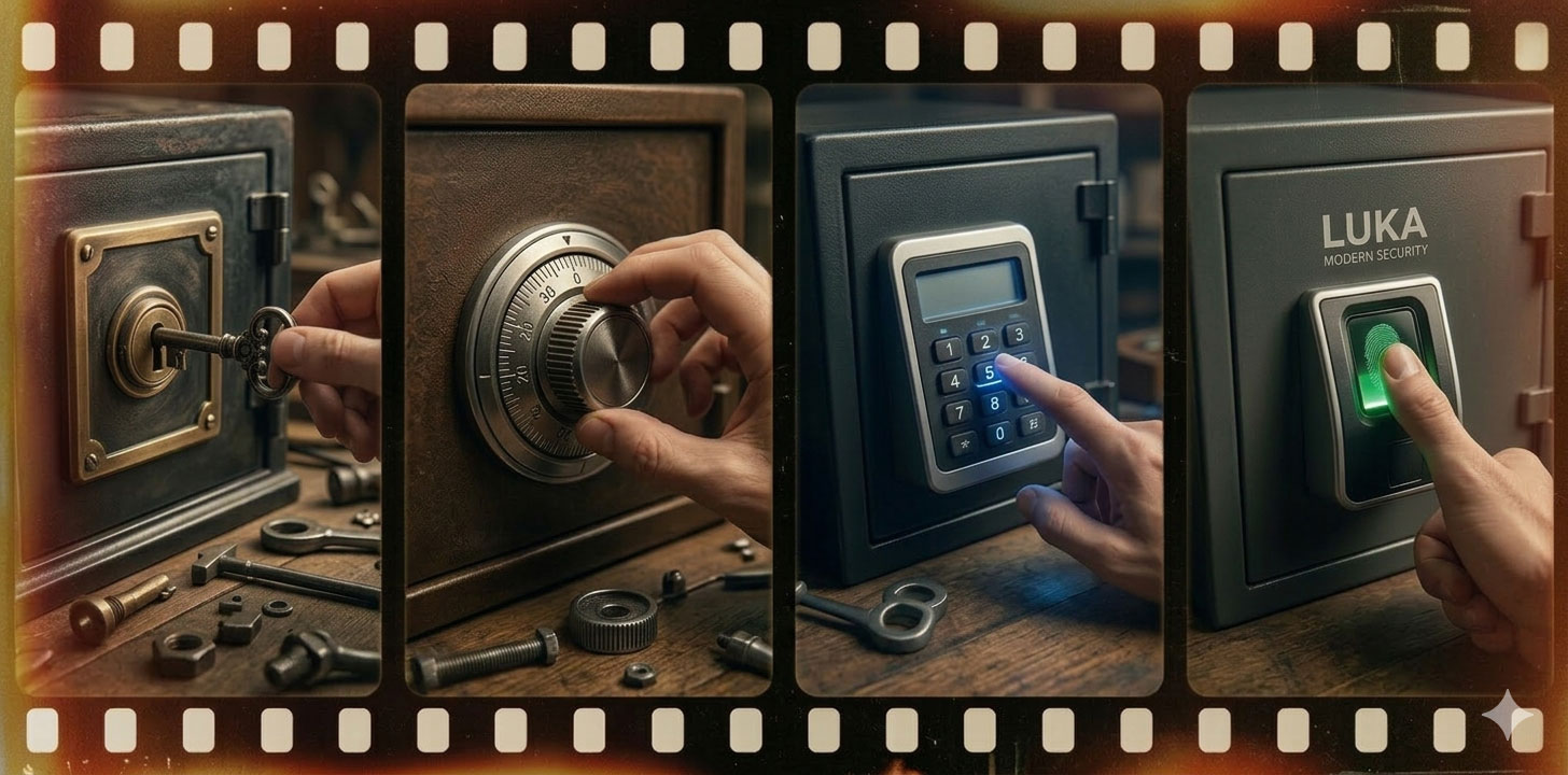 замки в сейфах: ключовий, механічний, електронний кодовий та біометричний